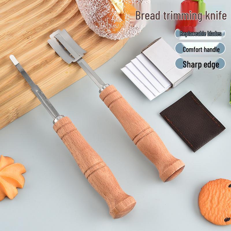 Brotritzmesser mit Holzgriff – Teigform- und Musterwerkzeug zum Backen