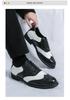 Men's Formal Black & White Brogue Leather Derby Shoes - Spring/Autumn Large Size Wedding Footwear