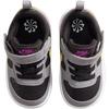 Nike Court Borough Mid Top Toddler Shoes Black Gray Infant And Toddler IO6964-001