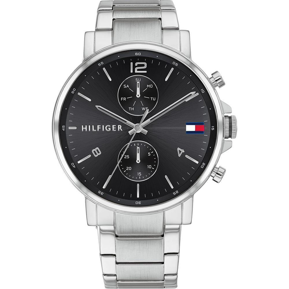 

Tommy Hilfiger Historical Collection Black Dial Silver Metal Strap Men s Quartz Watch 1710413 чёрный