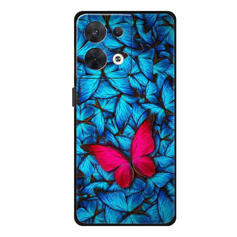 Animal Case For Oppo Reno 8 5G Soft Silicone Wolf Back Cover for OPPO Reno8 Pro + Plus Coque Reno 8 Pro 5G Cartoon CPH2359 Funda
