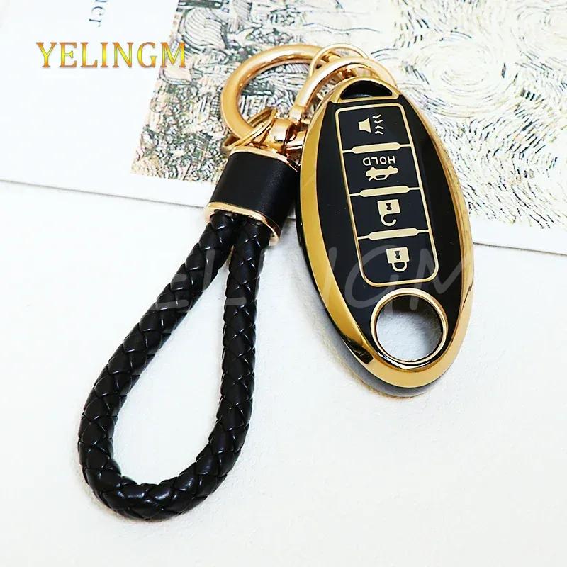 Car 4/5 Buttons Tpu Key Case Cover Shell For Nissan Sentra Leaf Rogue Sunny Versa Patrol X-Trail Qashqai Gt-R Kicks For Infiniti