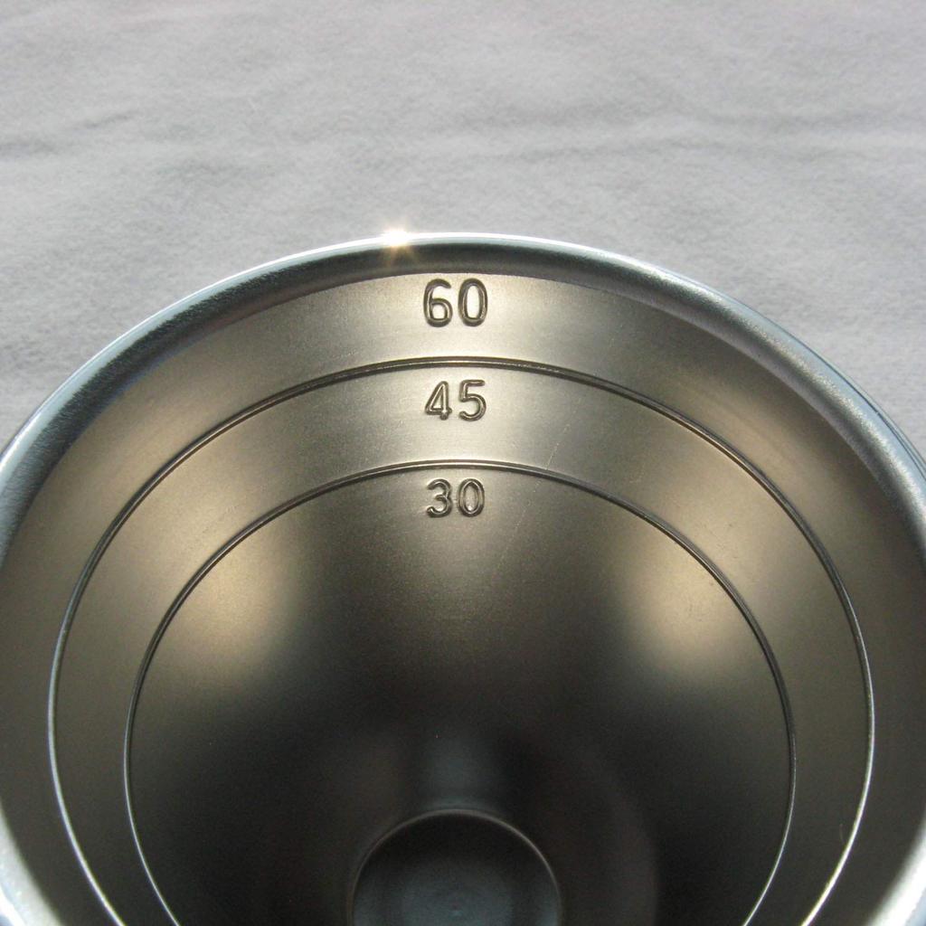 Nagao Tsubame-Sanjo Cocktail Measuring Cup Jigger Cup 60/30ml with Measurement Markings 18-8 Stainless Steel Made in Japan