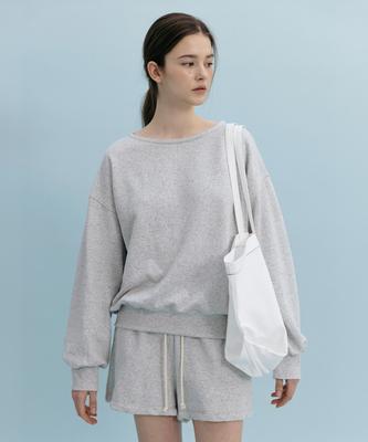 Manggomaenipeullijeu Madlen Sweatshirt_Light Gray