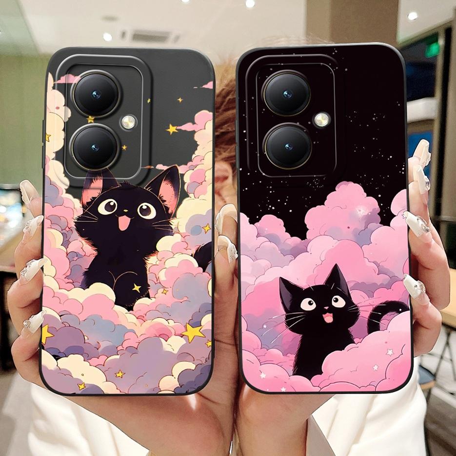 Für Xiaomi Redmi 13C 5G Hülle Luxus Blumen Cartoon Hülle Weiche TPU Matte Handyhülle Für Xiaomi Redmi 13R Redmi13C 5G Fundas Taschen