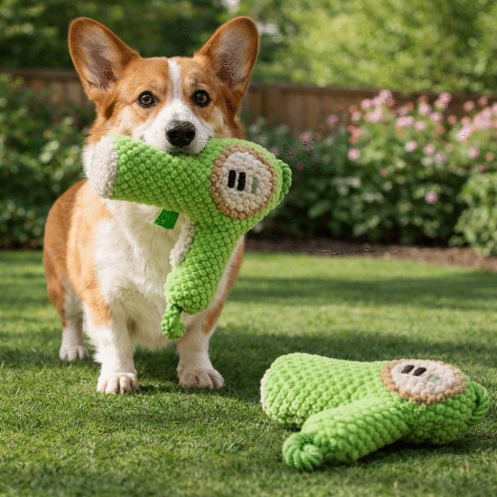 Durable Chew Plush Dog Toy Bite-Resistant Squeaky Dog Toy Fun Toy Dog Chew Toy  Boredom Relief