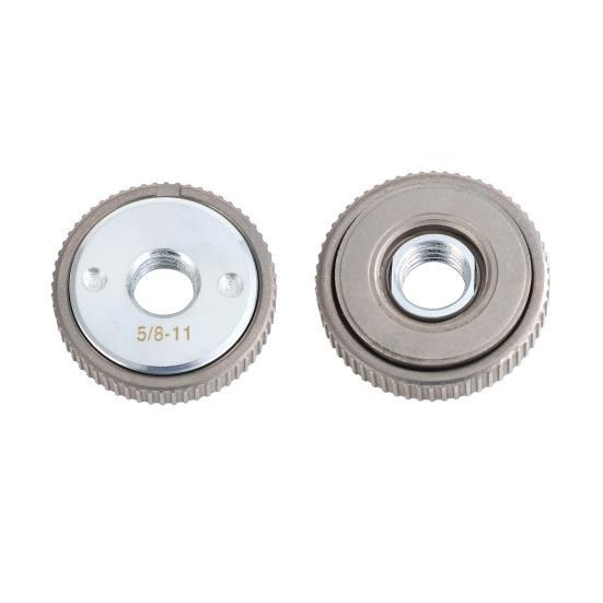 Angle Grinder Flange Locking Nut 5/8-11 Threaded Quick Change Tool Self-Locking Secure Fit Pressure Plate