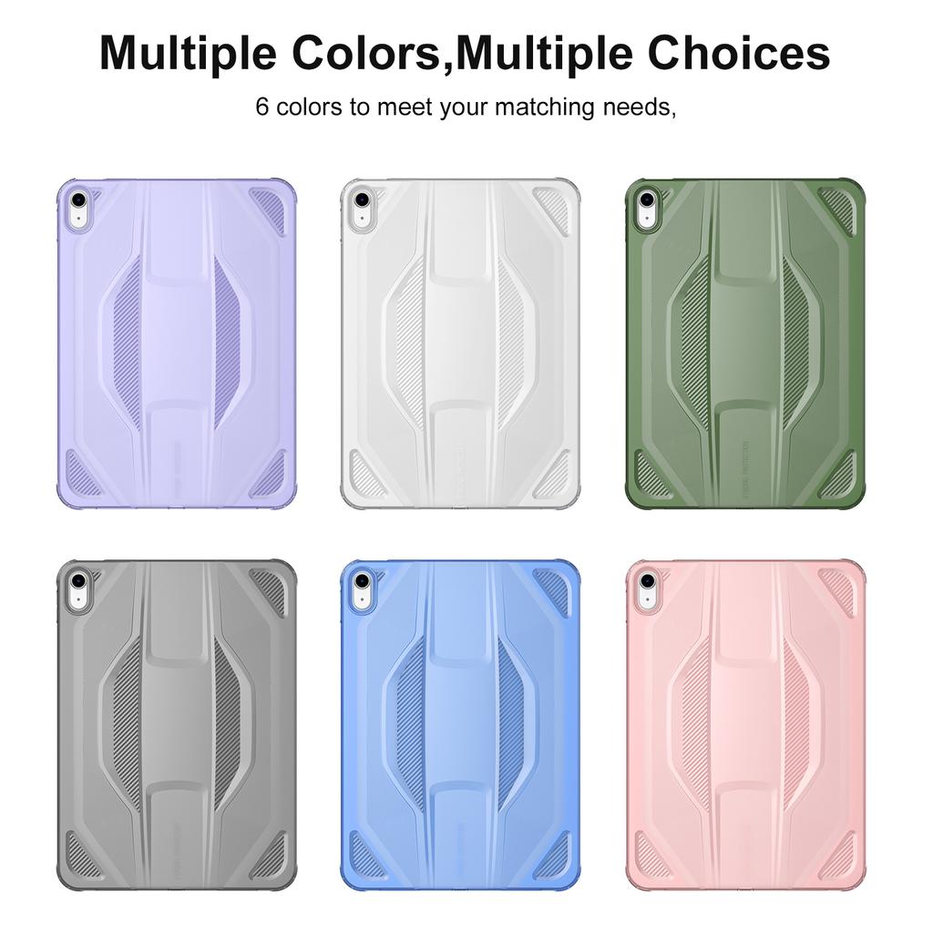 For iPad (2025)/iPad 10.9 (2022) Case Anti Drop Clear TPU Tablet Cover