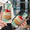 Phone Case: 2D Flat, Suitable for Samsung Galaxy A34 A35 M05 M06 S20 S22 S21 FE Plus 5G Protective Case, Strawberry Cherry Muffin, Perfect Christmas a