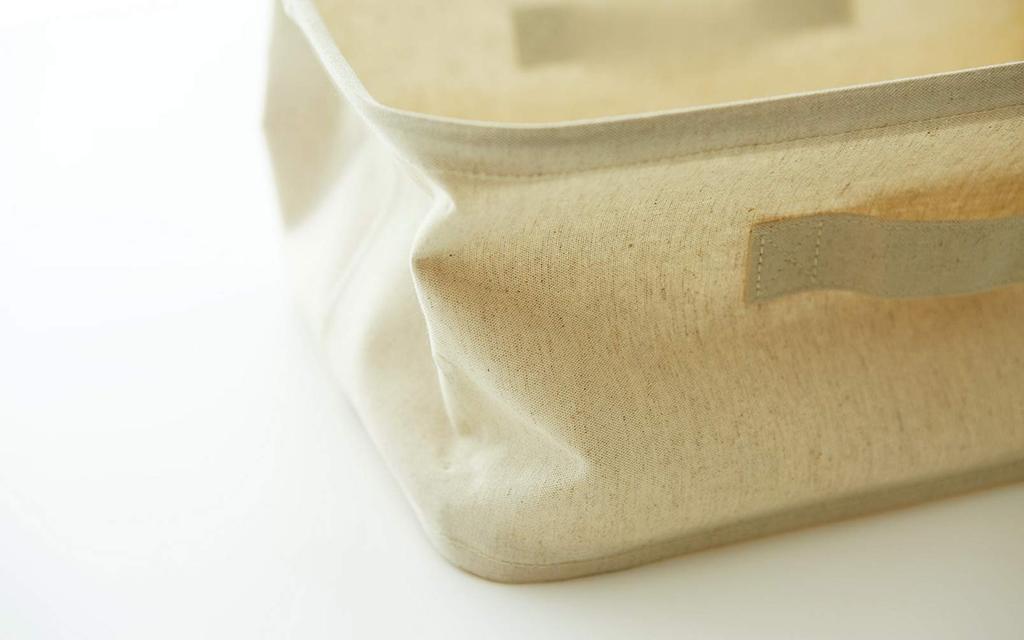 MUJI Polyester Cotton Linen Blend Soft Box Rectangular Small Width 37 X Depth 26 X Height 16cm 38369752 Approx.