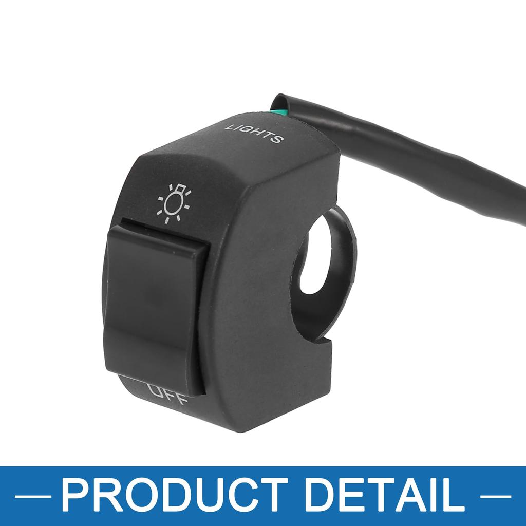 A ABSOPRO Motorcycle Steering Wheel Switch DC 7/8" 22mm Scooter Headlight Toggle Switch