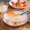 Transparent Microwave Splatter Guard Heat-Resistant Food Plates  Vegetable and Fruit