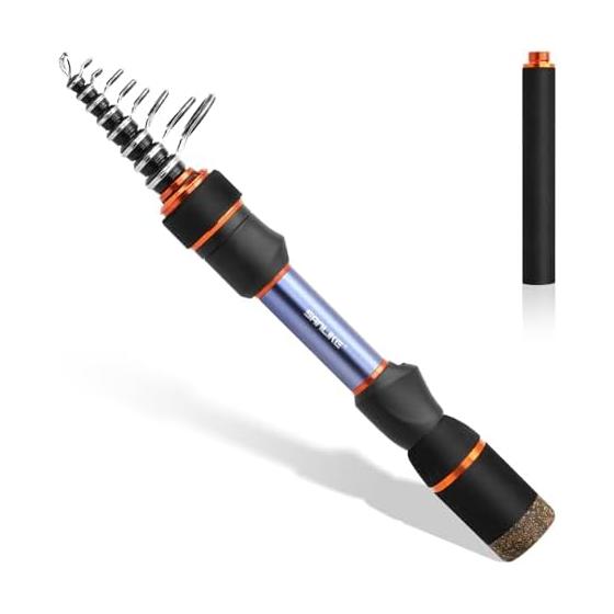 SANLIKE Ultra Compact Swing Rod Ultra Light 97% Carbon Mini Throwing Rod Portable Fishing Rod
