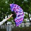 33cm velký skládací ventilátor na ruční rave Čínský/japonský přechod s barevným reflexním skládacím fanouškem Music Festival Fan Dance Fan Dárky