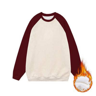 Felpe con cappuccio in cotone caldo spesso autunno inverno (unisex) Harajuku Top Oversize a Maniche Lunghe Unisex Streetwear Casual Basic Felpe per Coppie