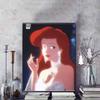 Disney 5D DIY Diamond Painting: Ariels Iconic Features Illustration Cartoon Full Diamond Mosaic Art Wall Decoration Set