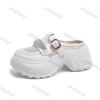 Mode Dicksohlige Lässige Sandalen Damen Sommer 2025 Mode Atmungsaktive Keilabsatz Hausschuhe Bequemes Schnallendesign Halbschuhe