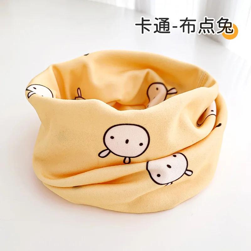 Kids Winter Cotton Scarf Soft Warm Baby Neckerchief Cute Neck Collar For Children 0-12 Years
