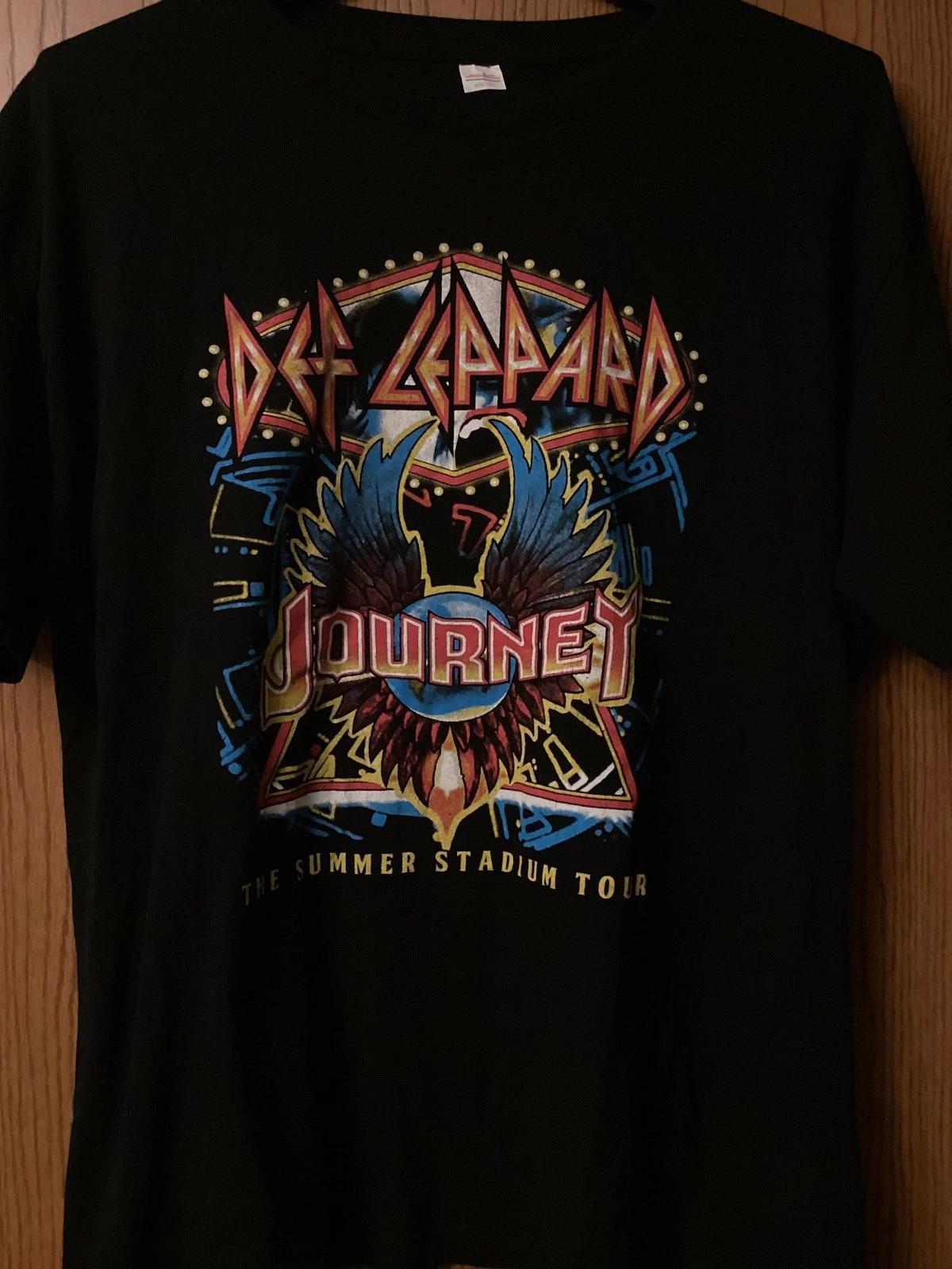 Def Leppard Journey - The Summer Stadium Tour - Black Shirt - 2 Sided - 2XL L