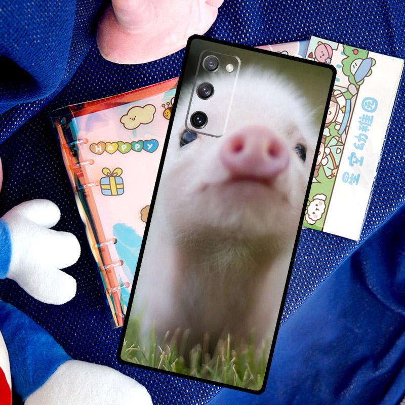 Funny Cute Lovely Pig Case For Samsung Galaxy S26 Ultra S25 S24 S23 S22 S21 S10 Plus S20 FE S25 Ultra Cover Funda