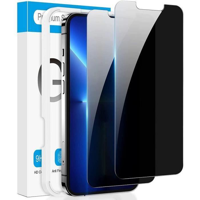 Film de protection en verre trempé - PROSHOP - iPhone 13 - Anti espion - Résistant aux chocs - 4 pièces