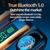 F9-5C True Wireless Stereo LED digitální displej Bluetooth 5.0 kompatibilní bezdrátová sluchátka Sportovní sluchátka do uší