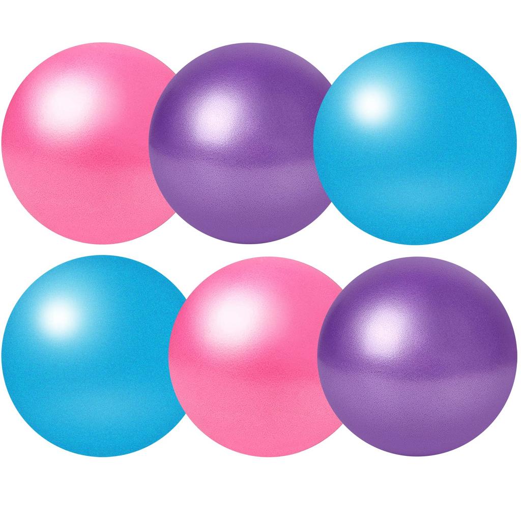 6-Pack Softballs, Rubber, Balance Toy, Beach Pop, Soft, Pilates, Diet, Core Training, Hopping, Exercise, Yoga, IndoorOutdoor, Kids Toy, Birthday