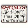 Vintage Fairy Metal Wall Art Poster for Bedroom