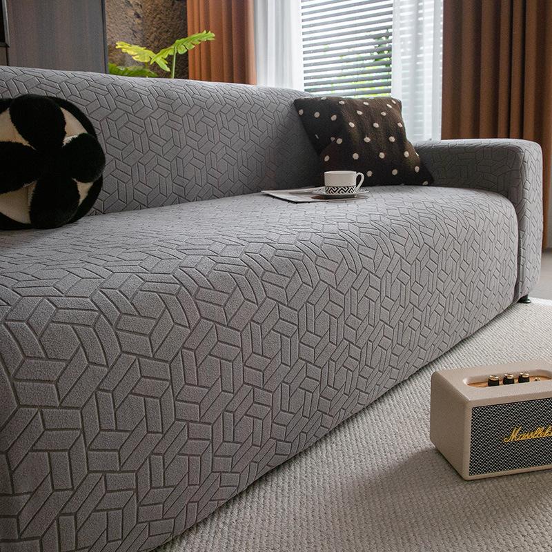 High End Polar Fleece Sofa Cover New Four Season All Inclusive Universal Cover  Elastic Non Slip and Anti Cat Scratch