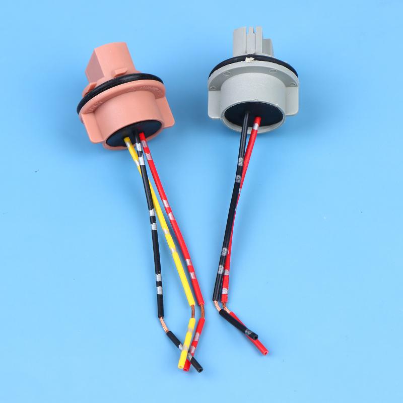 2 Stück T20 7443 W21/5W 7440 W21W Sockeladapter Buchse Stecker Für Auto Bremslicht Rückfahrlicht Blinker Scheinwerfer Licht