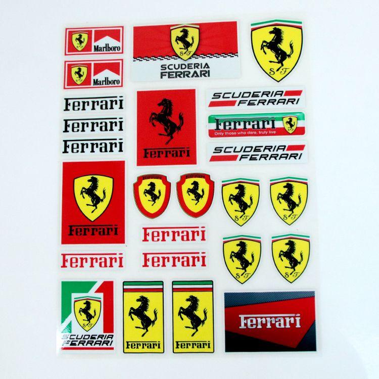 Ferrari Reflective Car Stickers Electric Bicycle Motorcycle Decoration Personalized Stickers for Ferrari SJ Teams Competizione