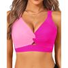Women's bikini new swimsuit seaside vacation casual neck top