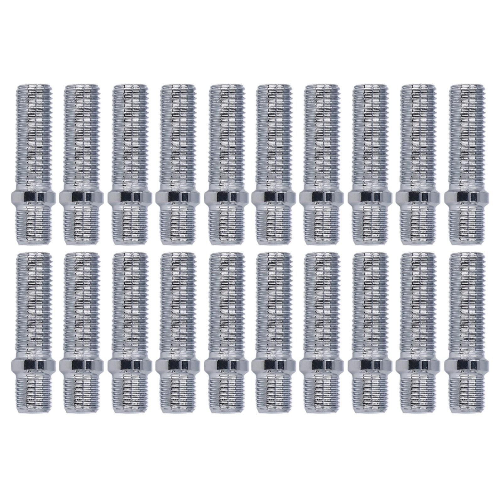 20pcs Wheel Conversion Stud 50mm Length 33mm Shank Wheel Screw Adapter Replacement for