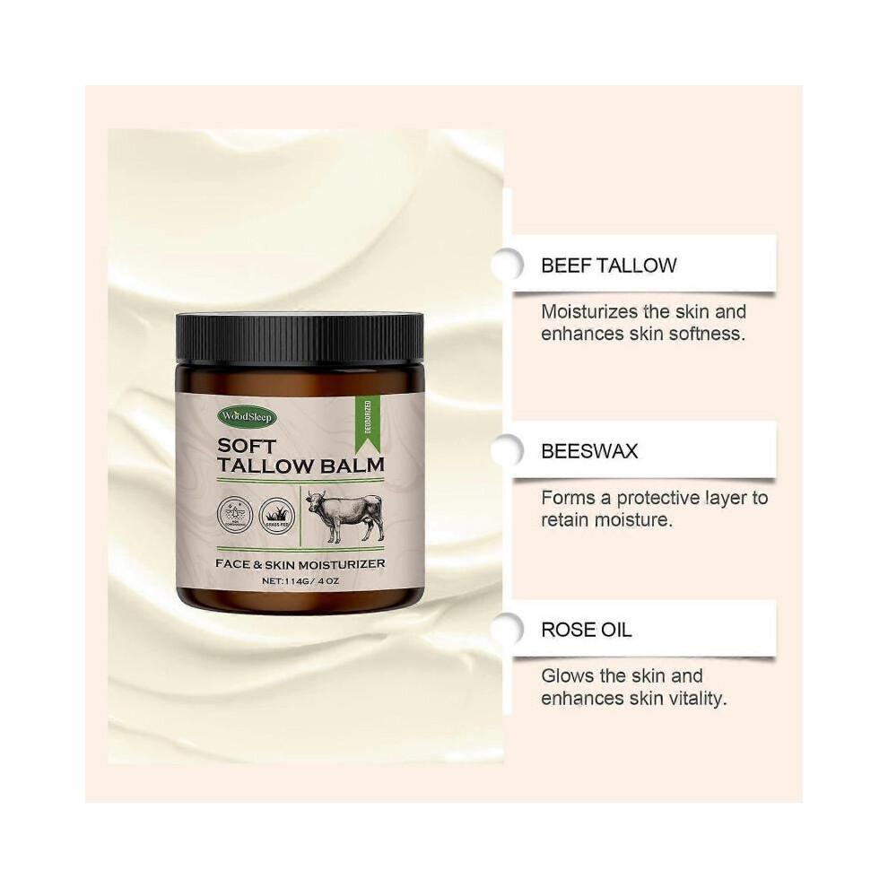 WOODSLEEP Soft Tallow Balm Face Skin Moisturizer Tallow Moisturizing Cream Body Care Cream Nourishin