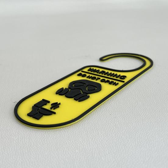 Toilet Door Knob Hanger Single-Sided Do Not Open Bathroom Door Warning Sign All Standard Doors Handle Hanging Decoration