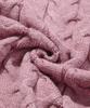 Dimiteulibeullaeg Heavyweight Cable Knit Hoodie_Dusty Pink