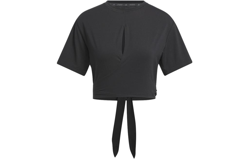 Adidas Yoga T Shirts Women's Black Crew Neck Moderate HS8115