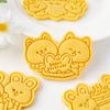 Plastic Cookie Molds Animal Biscuit Cutter Pastrys Moulds DIY Dough Stamps