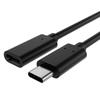 USB 3.1 Type-C Male to Female Extension Cable for 4K Screen Casting and Hard Drive Connection.