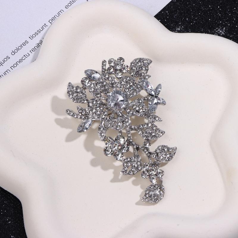 Exquisite  Colorful  Big Flower Brooch Charm Ladies Wedding Party Costume Jewelry Accessories Gift