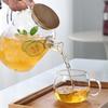 1L/1.8L Borosilicate Glass Teapot Large Capacity Heat Resistant Tea Pot Flower Tea Puer Juice Kettle Office Home Water Kettle