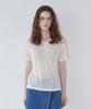 GRASPLAN See-Through Tencel Wool T-Shirt_Cream
