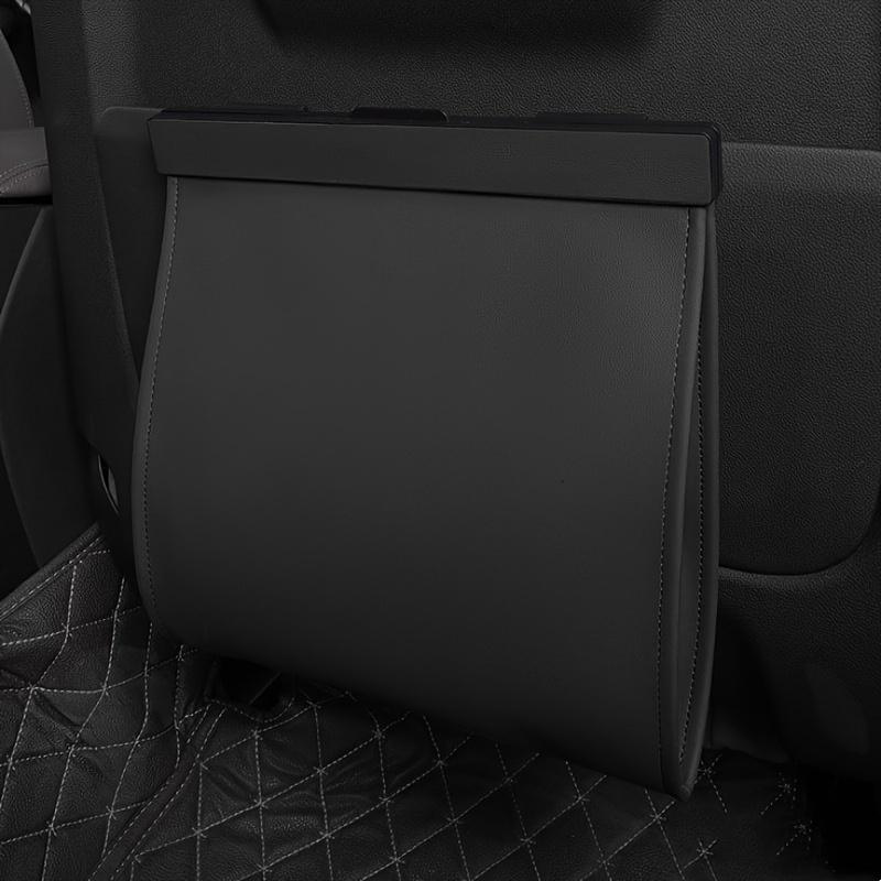 1Pc Garbage Bag Leather Leak-proof Magnetic Adsorption Storage Bag Space Saving Storage Pocket Seat Hanging Trash Can