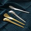 Handmade Metal Coffee Dessert 304 Stainless Steel Cake Teaspoon Stirring Spoon Fruit Fork Tableware