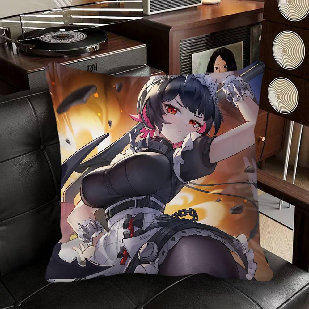 Ellen Joe Zenless Zone Zero Game Pillow Case Square Pillow Bedroom Sofa Leisure Comfort Cushion Car Home Decoration