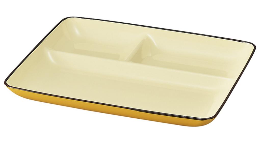 Yamanaka Lacquer Nature Meal Plate Mustard M16193-9