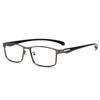 Square Finished Myopia Glasses Full Metal Frame  Ultralight Shortsight Spectacles 0 -0.5 -1.0 -2.0 To -6.0
