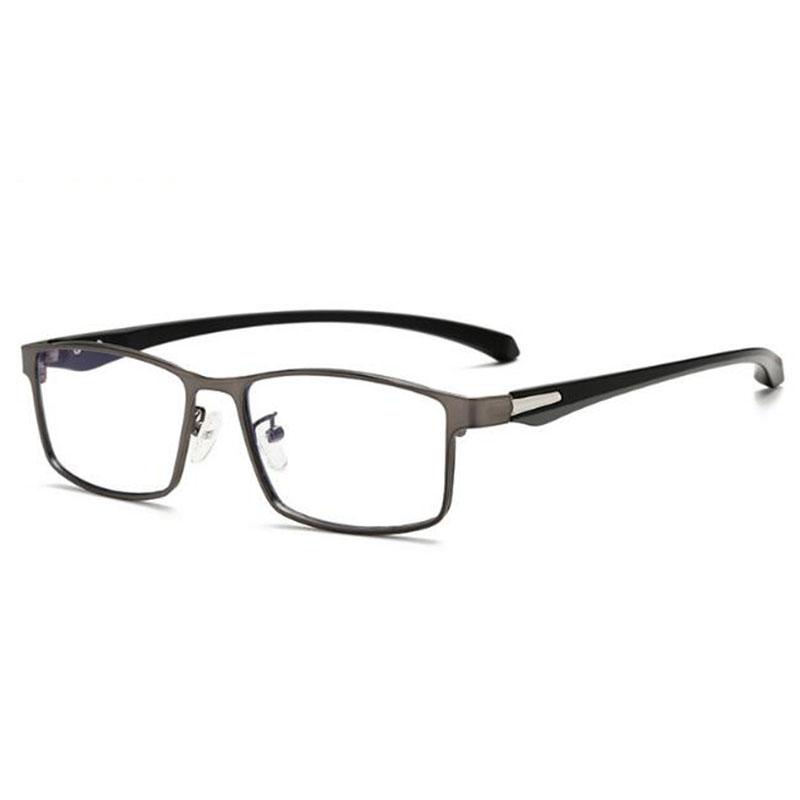

Square Finished Myopia Glasses Full Metal Frame Ultralight Shortsight Spectacles 0 -0.5 -1.0 -2.0 To -6.0 0