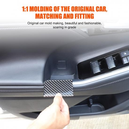 Soft Carbon Fiber Interior Door Storage Slot Mat For Toyota Highlander XU70 22+