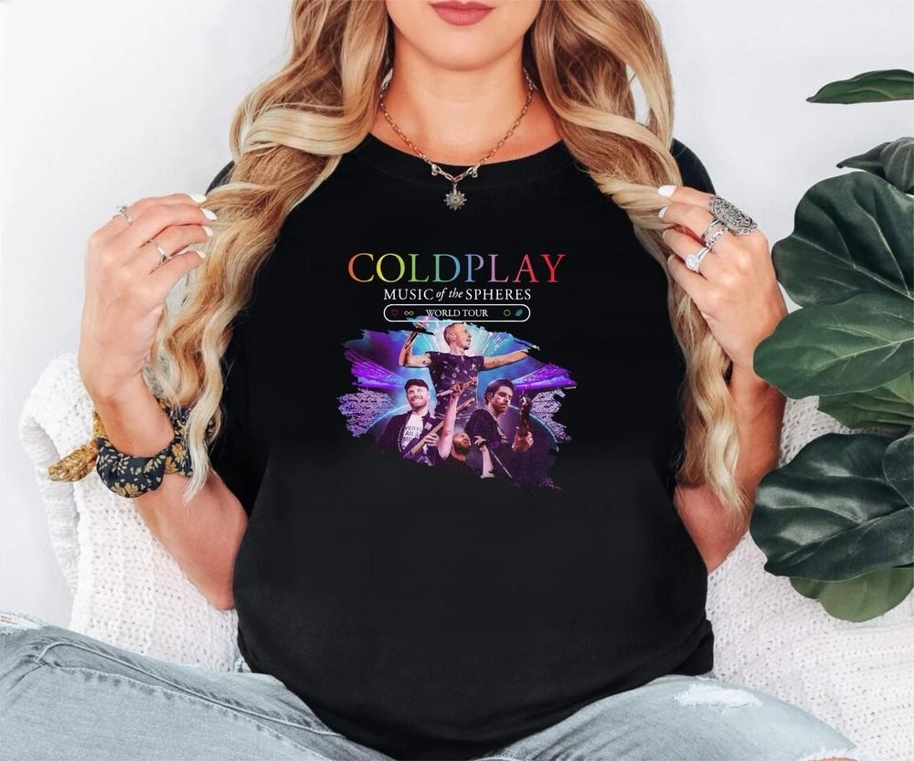 

Cold Play Concert T-shirt Play Rock band Music Tour World Tour 2025 Top Unisex T-Shirt XL